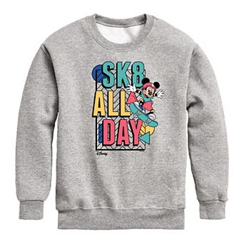 Disney's Mickey Mouse Boys 8-20 Sk8 All Day Crew Fleece Sweatshirt