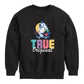Disney's Mickey Mouse Boys 8-20 True Original Crew Fleece Sweatshirt