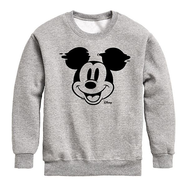 Disney's Mickey Mouse Boys 8-20 Face Glitch Graphic Fleece Sweatshirt