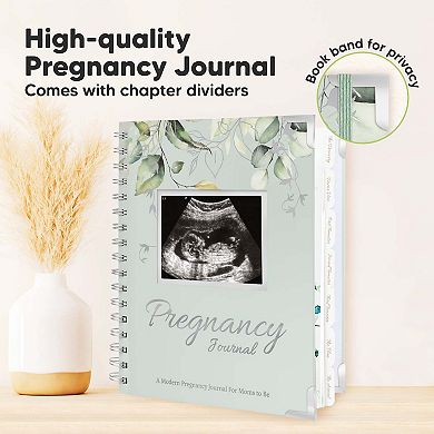 Keababies Inspire Pregnancy Journal Memory Book, 90 Pages Hardcover Pregnancy Book, First Time Moms