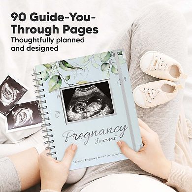 Keababies Inspire Pregnancy Journal Memory Book, 90 Pages Hardcover Pregnancy Book, First Time Moms