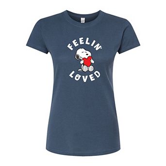 Juniors' Peanuts "Feelin' Loved" Graphic Tee