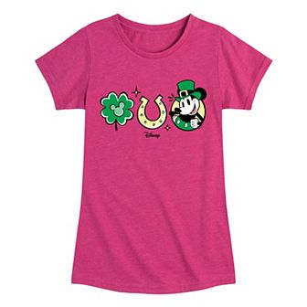 Disney's Mickey Mouse Girls 7-16 St. Patrick's Day Graphic Tee
