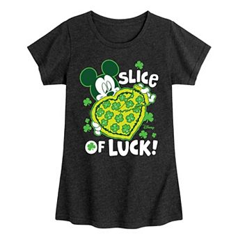Disney's Mickey Mouse Girls 7-16 Slice Of Luck Graphic Tee
