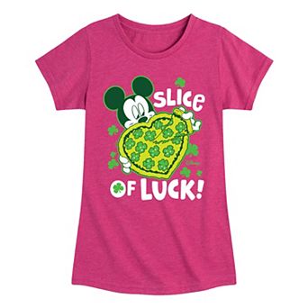 Disney's Mickey Mouse Girls 7-16 Slice Of Luck Graphic Tee