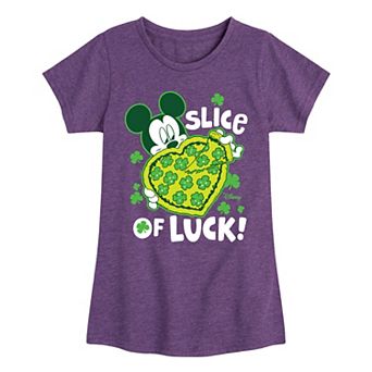 Disney's Mickey Mouse Girls 7-16 Slice Of Luck Graphic Tee
