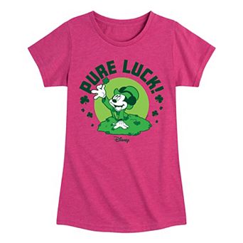 Disney's Mickey Mouse Girls 7-16 Pure Luck Clovers Graphic Tee