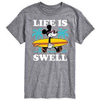 Disney's Mickey Mouse Big & Tall Life Is Swell Graphic Tee