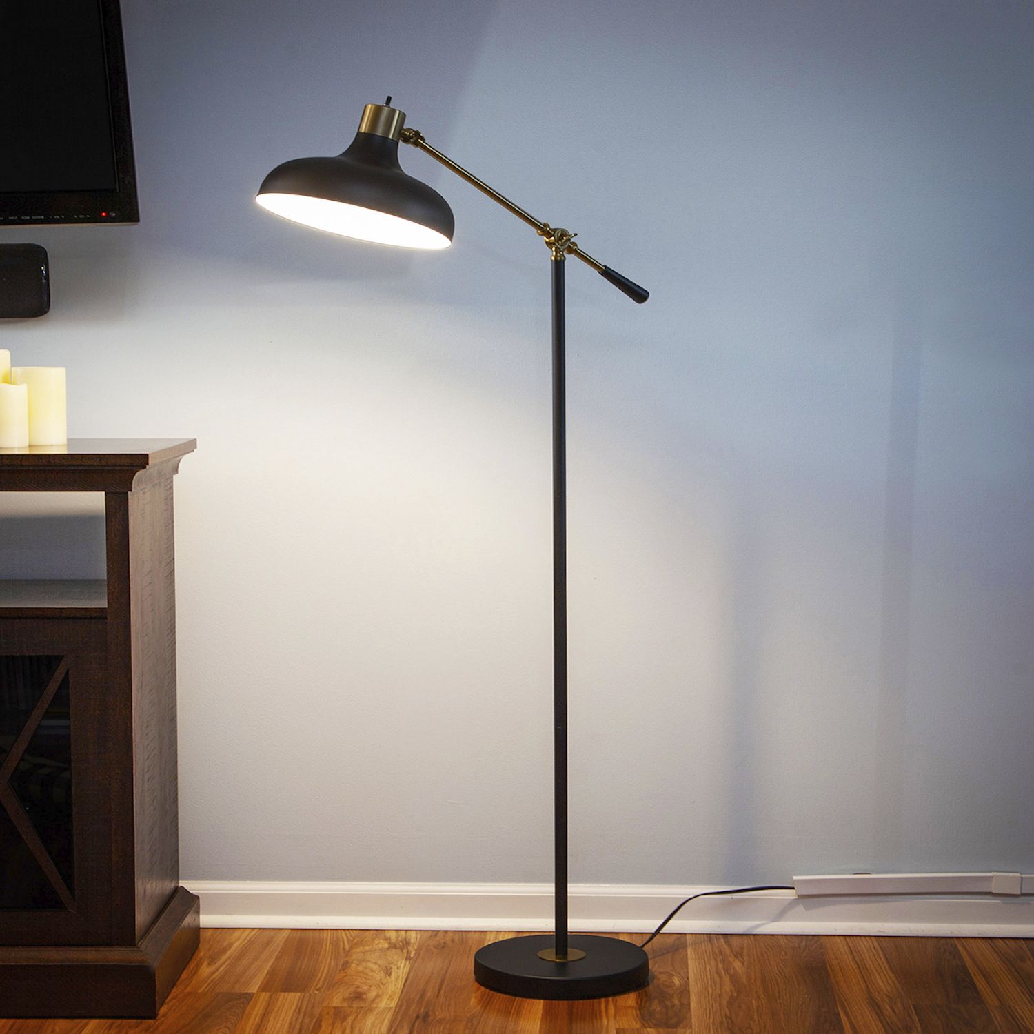 Brightech Wyatt 60" Led Floor Lamp With Adjustable Head