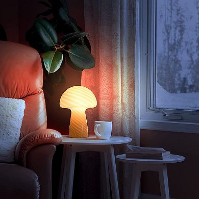 Mushroom LED Table Lamp - White