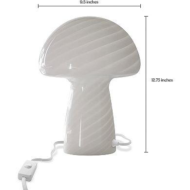 Mushroom LED Table Lamp - White