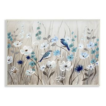 Stupell Home Decor Abstract Bird Flowers Plaque Wall Art