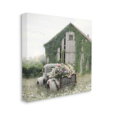 Stupell Home Decor Green Barn Truck Canvas Wall Art