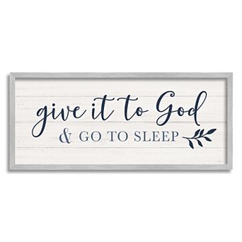 Stupell Home Decor Give to God Plaque Wall Art