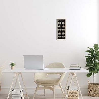 Stupell Home Decor Poker Hand Rankings Plaque Wall Art