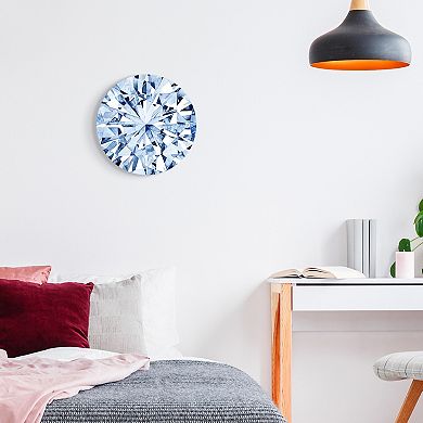 Stupell Home Decor Abstract Blue Diamond Plaque Wall Art