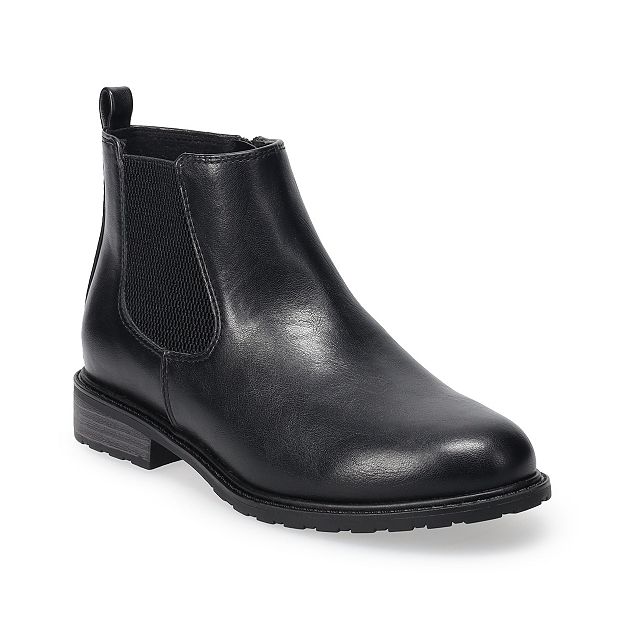 kohls womens leather boots