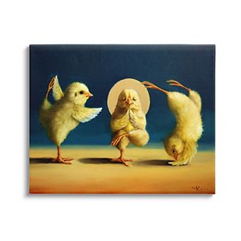 Stupell Home Decor Yoga Chick Trio Canvas Wall Art