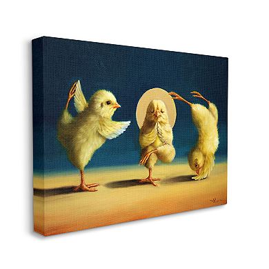Stupell Home Decor Yoga Chick Trio Canvas Wall Art