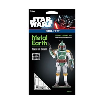 Fascinations Metal Earth Premium Series ICONX Star Wars Boba Fett 3D Metal Model Kit