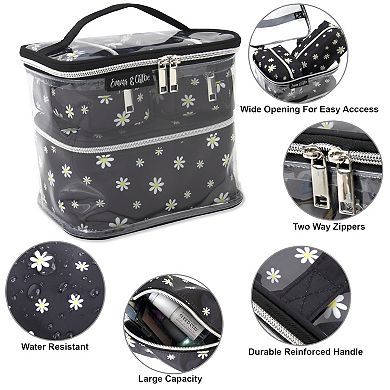 Emma & Chloe 4-Piece Travel Train Case Set