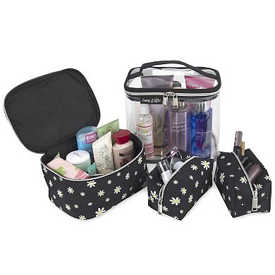 Emma & Chloe 4-Piece Travel Train Case Set