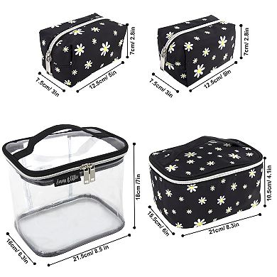 Emma & Chloe 4-Piece Travel Train Case Set