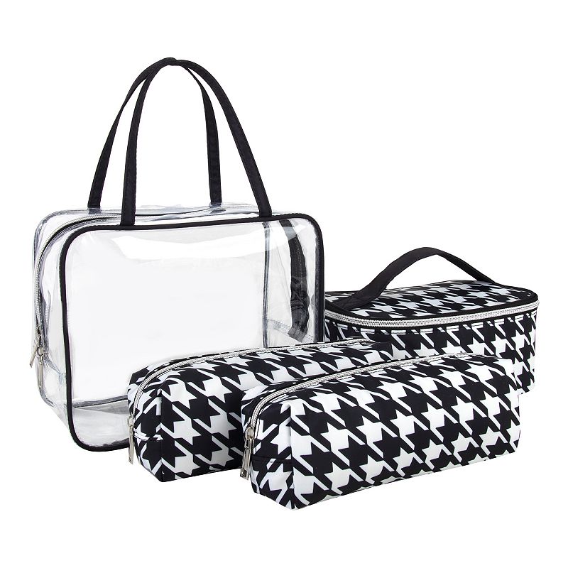 Emma & Chloe 4-Piece Travel Tote Set, Black