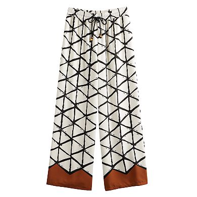 Women's INTEMPO Print Wide-Leg Pants