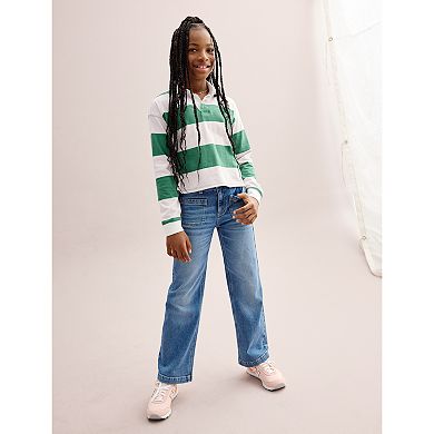 Girls 6-20 SO® Cropped Rugby Pullover in Regular & Plus Size