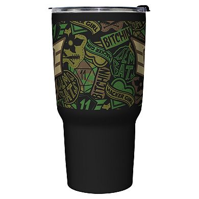 Badges Camo 27-oz. Stainless Steel Travel Mug