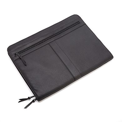 Royce Leather Executive Zip-Around Padfolio