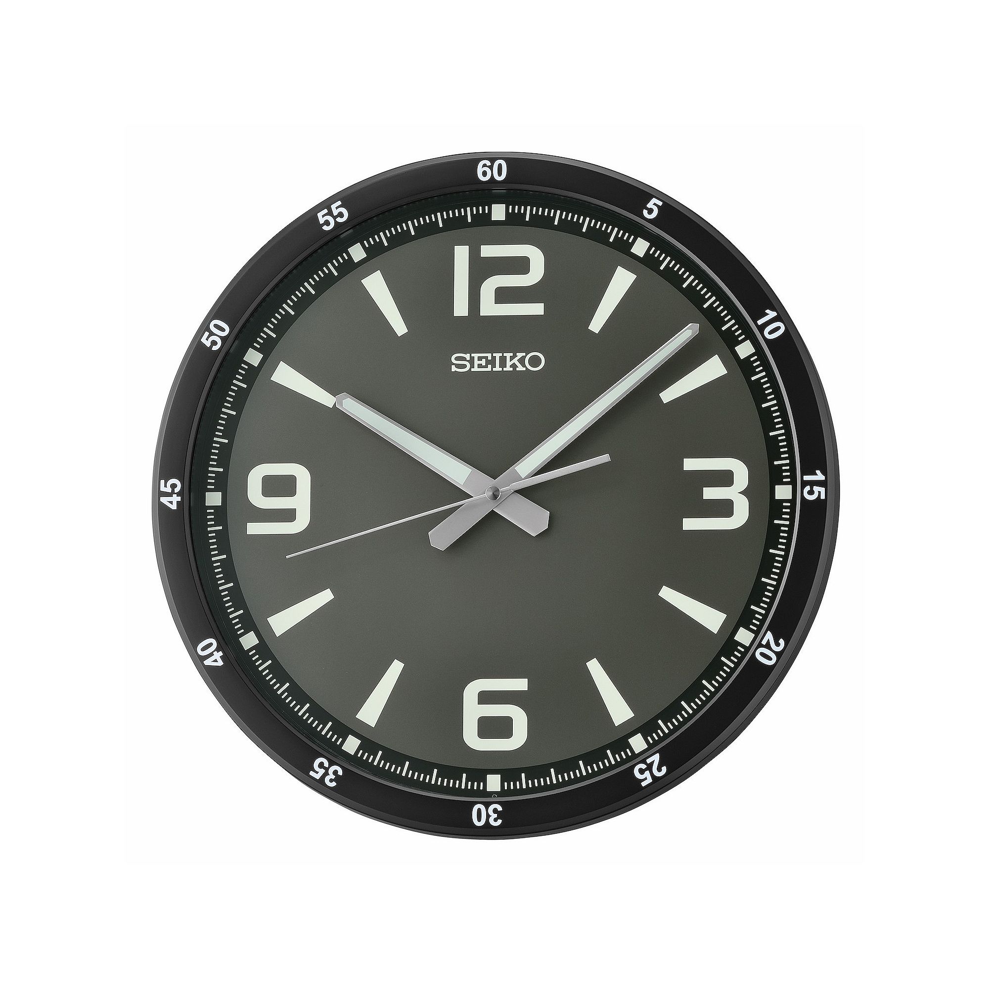 Seiko Dial Wall Clock, Black