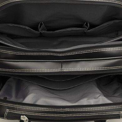 McKleinUSA Redwood 15-Inch Leather Wheeled Briefcase