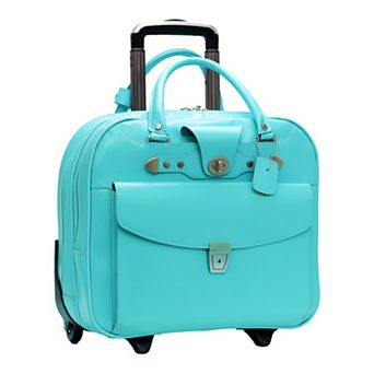 McKleinUSA Denali 15-Inch Leather Wheeled Laptop Briefcase