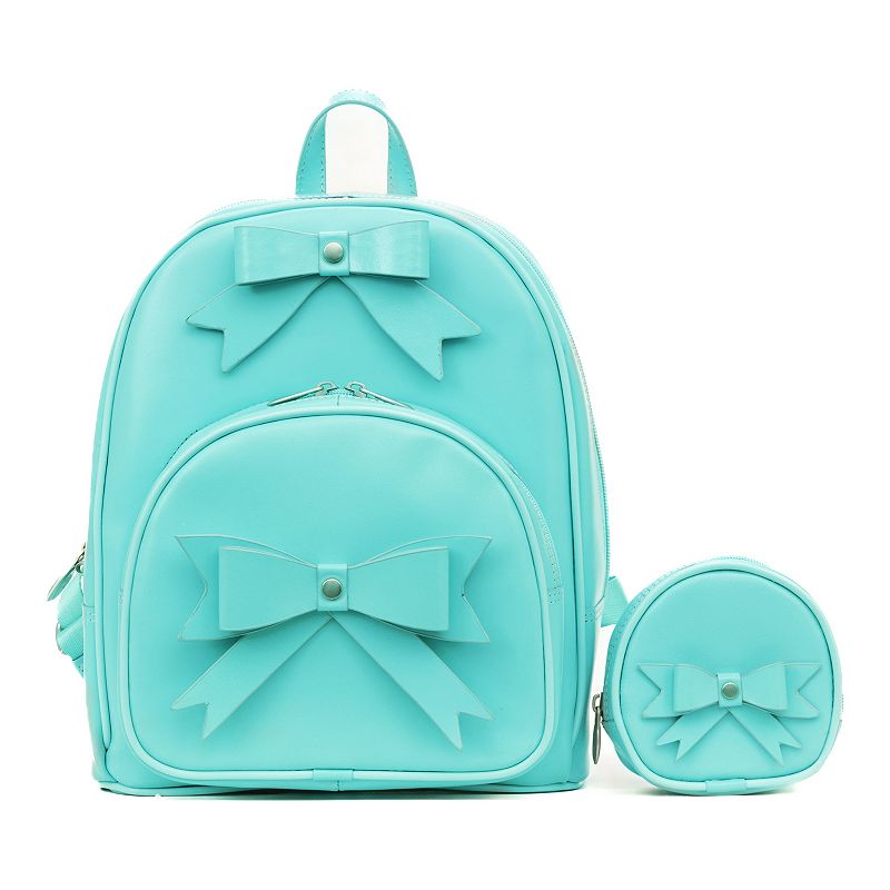 McKlein Arches Leather Bow Backpack, Blue