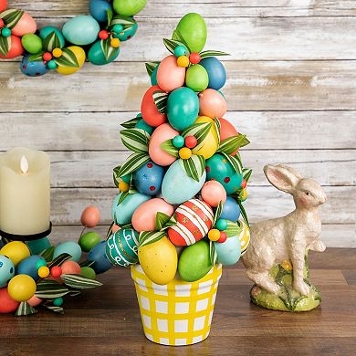Northlight Colorful Easter Egg Artificial Tree Floor Decor