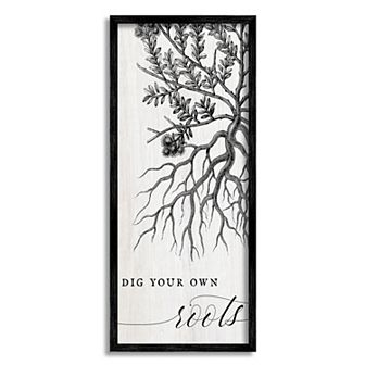 Stupell Home Decor Dig Your Roots Framed Wall Art