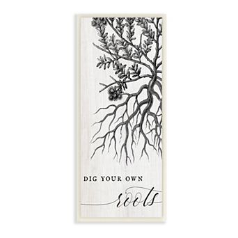 Stupell Home Decor Dig Your Roots Plaque Wall Art