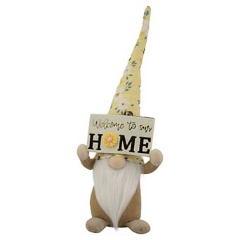 Northlight Welcome Home Floral Gnome Floor Decor