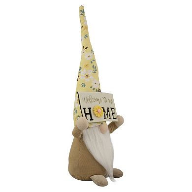 Northlight Welcome Home Floral Gnome Floor Decor