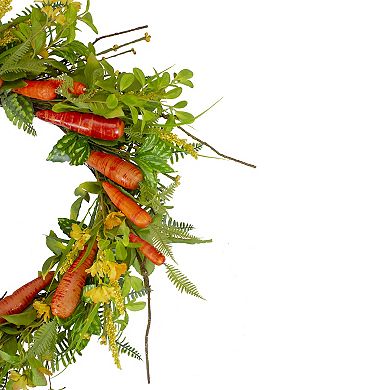 Northlight Carrot & Berry Easter Foliage Artificial Wreath