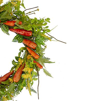 Northlight Carrot & Berry Easter Foliage Artificial Wreath 
