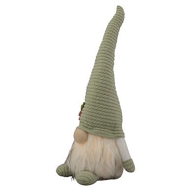 Northlight Pre-Lit Green Spring Gnome Table Decor