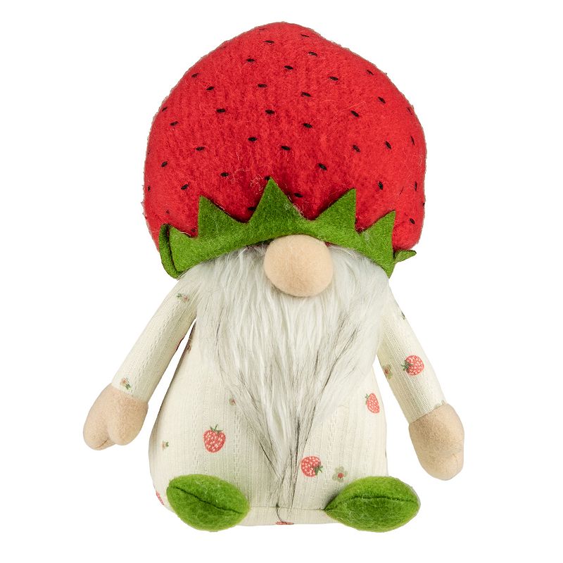 Northlight Spring Strawberry Gnome Table Decor, Red