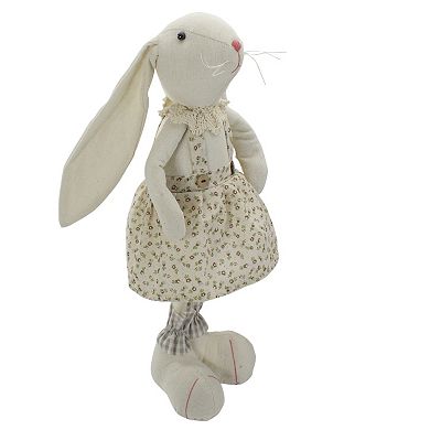 Northlight Beige & Cream Standing Girl Easter Bunny Rabbit Table Decor
