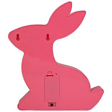 Northlight LED Pink Easter Bunny Marquee Wall Decor