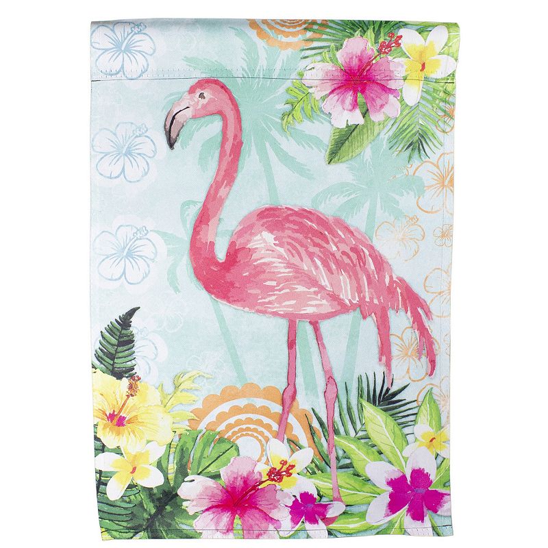 Northlight Tropical Flamingo Spring Garden Flag, Pink