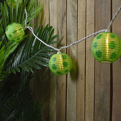 Northlight 10-Count Shamrock St. Patrick's Day Paper Lantern String Lights 