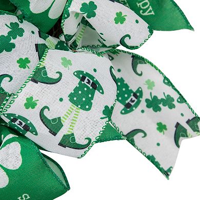 Northlight Shamrock Ribbons St. Patrick's Day Wreath